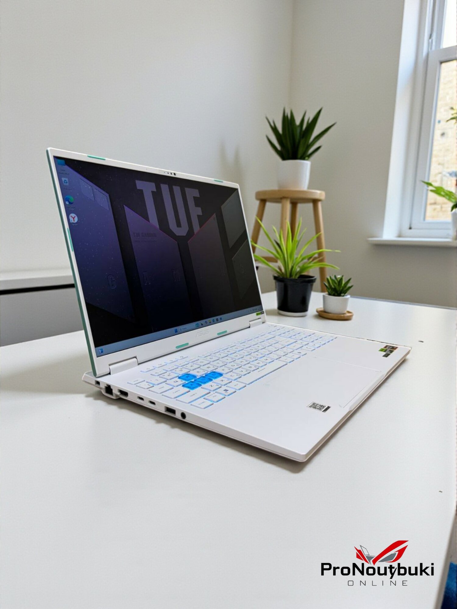 Ноутбуки Xiaomi Mi Gaming Laptop Ноутбук Asus TUF Gaming 6 Pro FA608 Ryzen 9 9955HX, 32 ГБ, 1 ТБ, RTX 5070, 2560x1600, Win 11, Белый, Русская раскладка