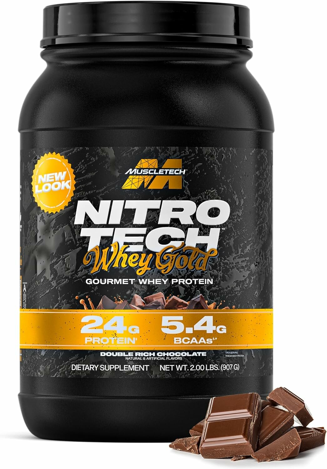 Протеин MuscleTech Nitro-Tech Whey Gold Double Rich Chocolate, 907г, 28 порций