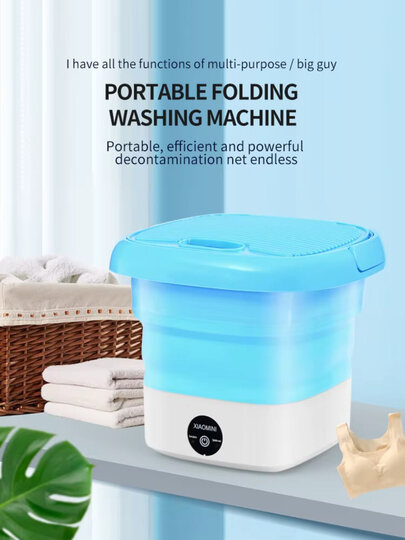 Мини стиральная машина 10 литров — портативная, складная и удобная для использования где угодно