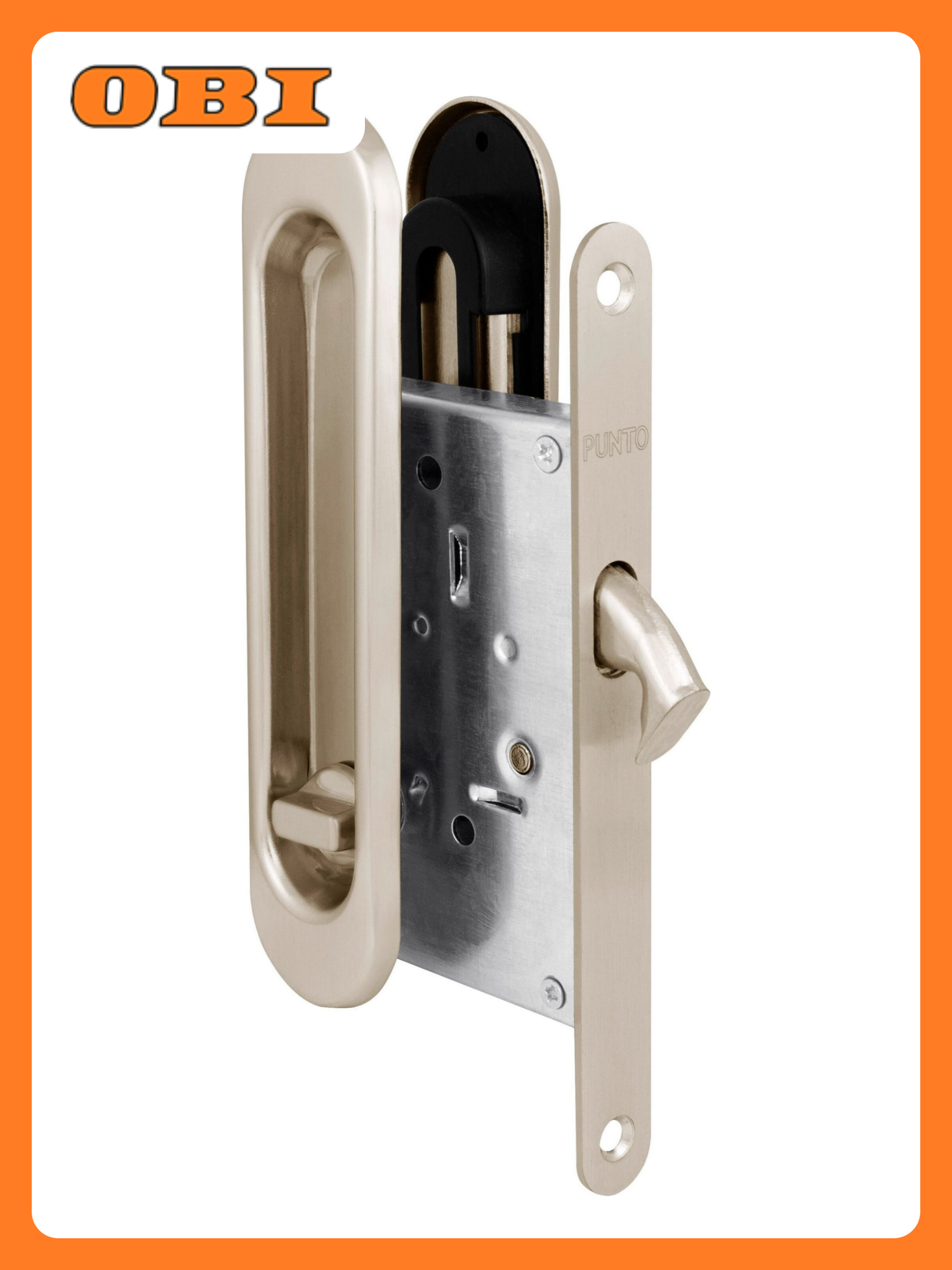 Дверная ручка для раздвижной двери PUNTO Soft LINE-011 никель