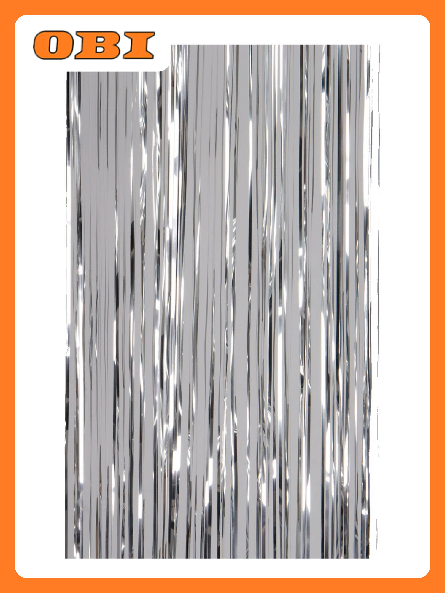 Мишура Дождик серебро 20 м