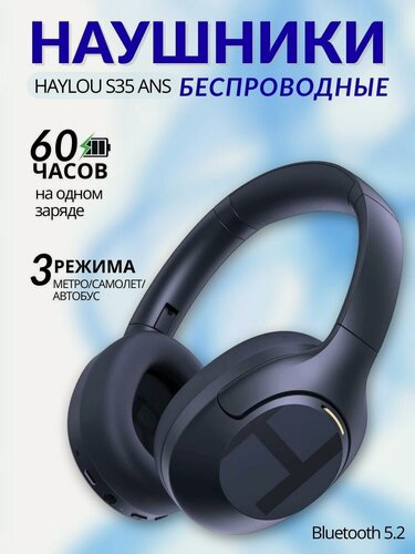 Изображение товара Полноразмерные беспроводные наушники Haylou S35 ANC с активным шумоподавлением и микрофоном