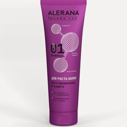 Изображение товара Шампунь для роста волос Alerana Pharma Care Восстановление и защита, 260 мл.