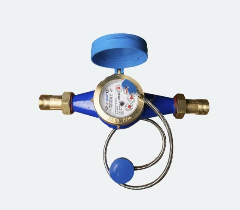 Импульсный счетчик воды Uzmeter DN-40, механический, крыльчатый, 1/2", 1 шт. — фото 1