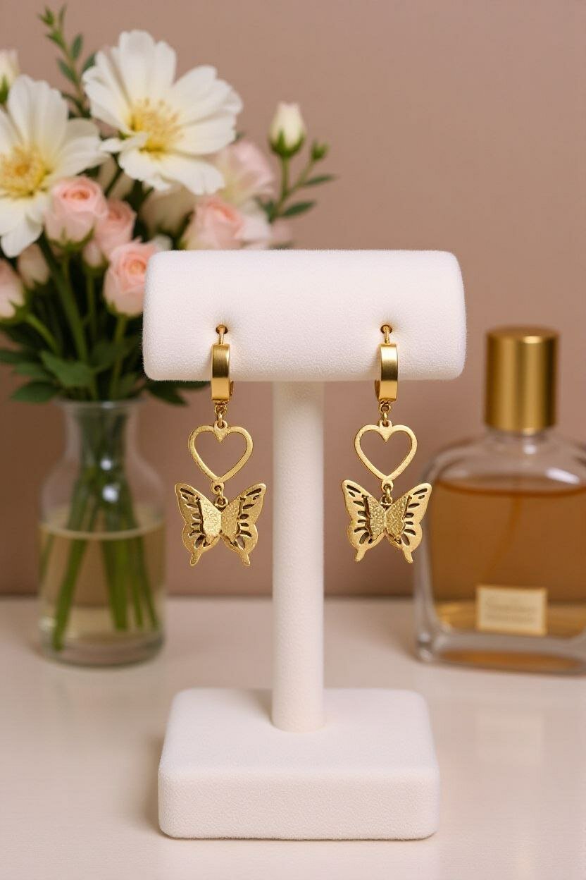 Серьги клипсы, blue — фото 1