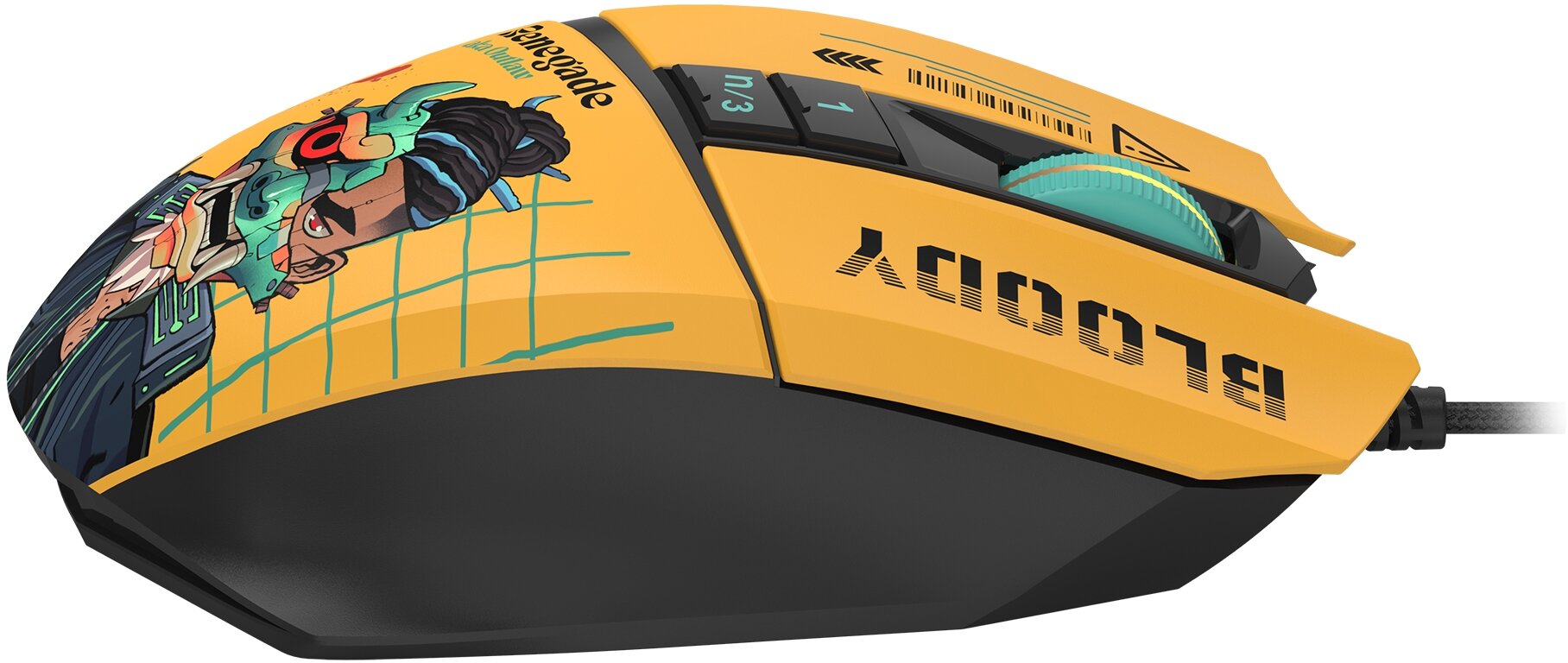 Мышь игровая Bloody W63Max Renegade Black Midnight SAVAGE, проводная