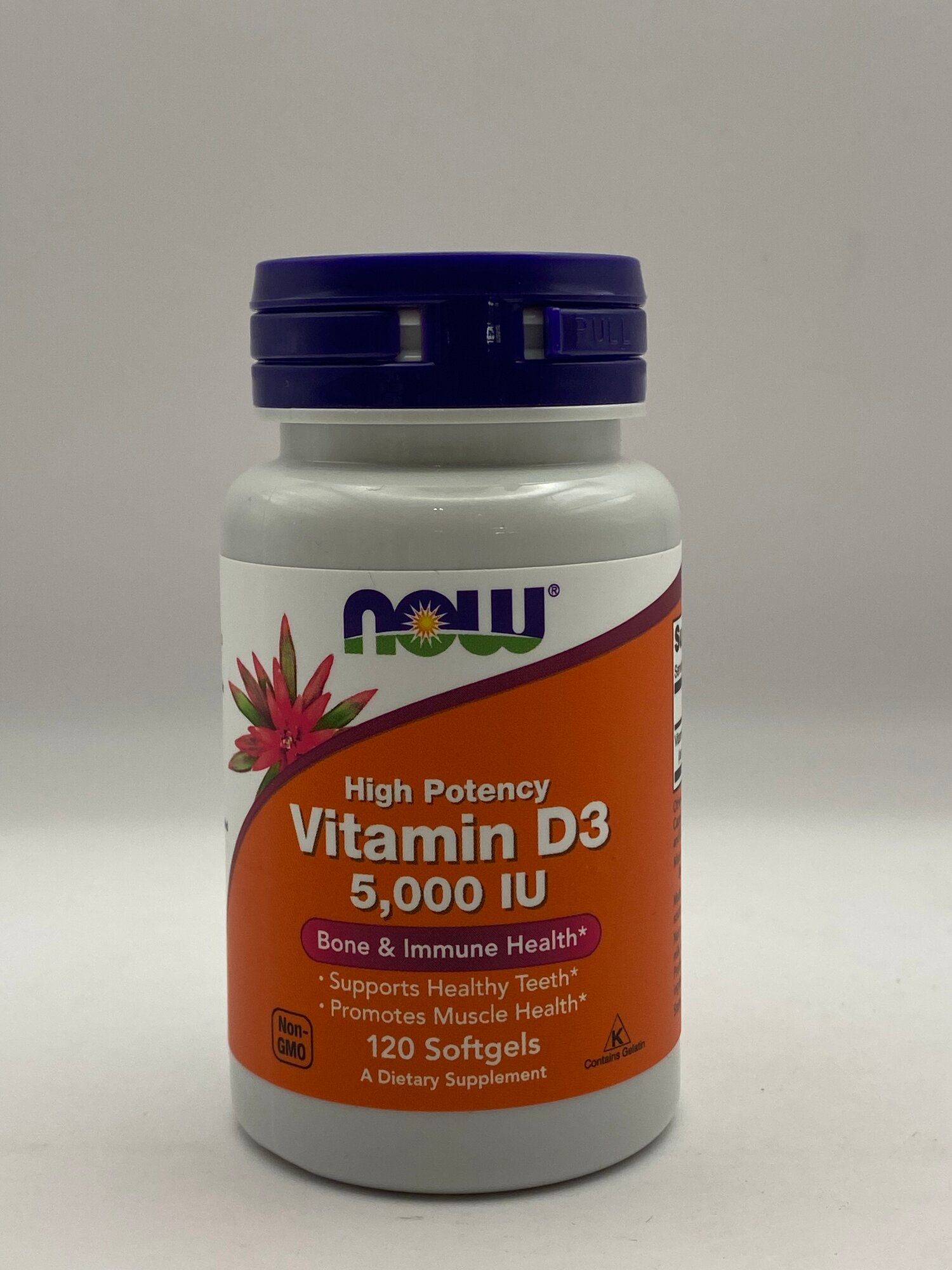 Витамины NOW Foods, D3 5000ME, в форме капсул, для иммунитета