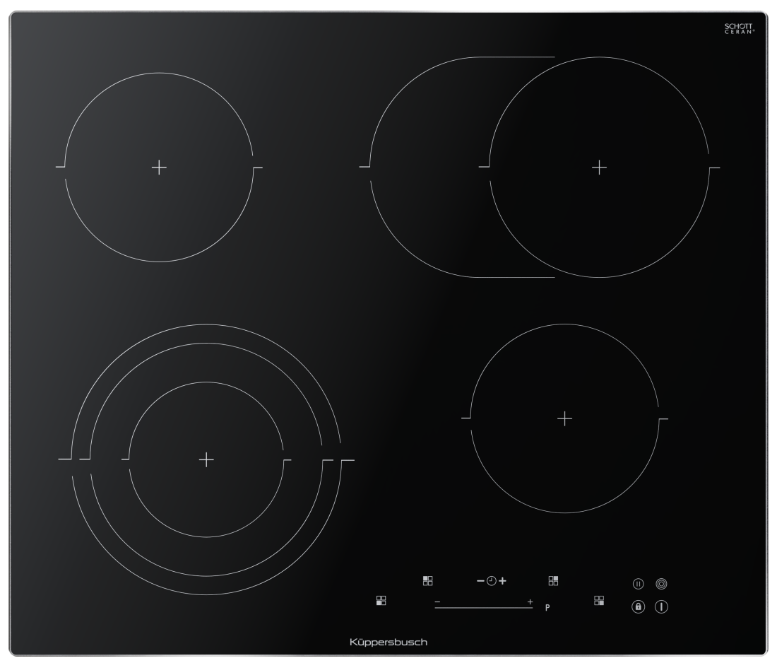 Электрическая варочная панель Kuppersbusch KE 6350 0 SR  с рамкой 