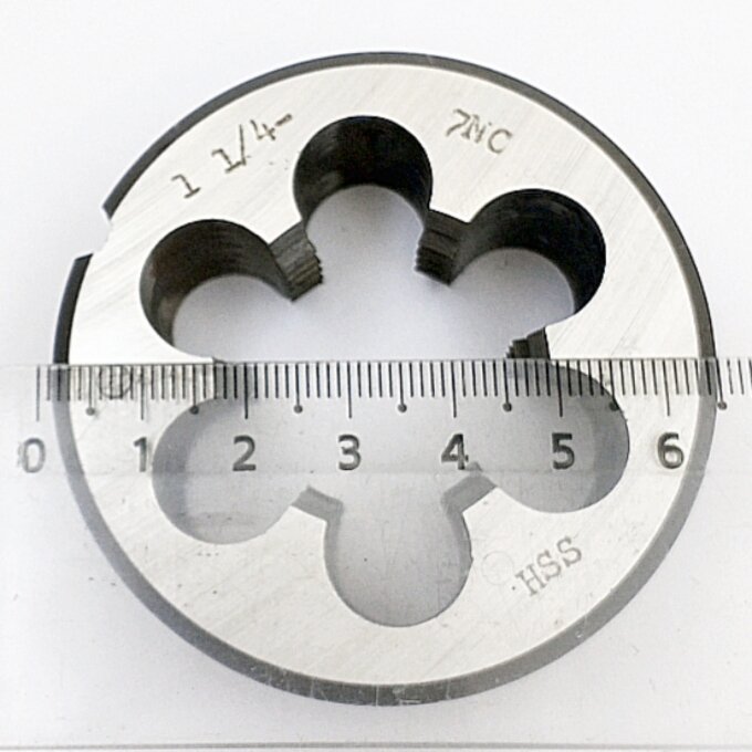 Плашка дюймовая унифицированная 1 1/4"-7NC HSS — фото 1