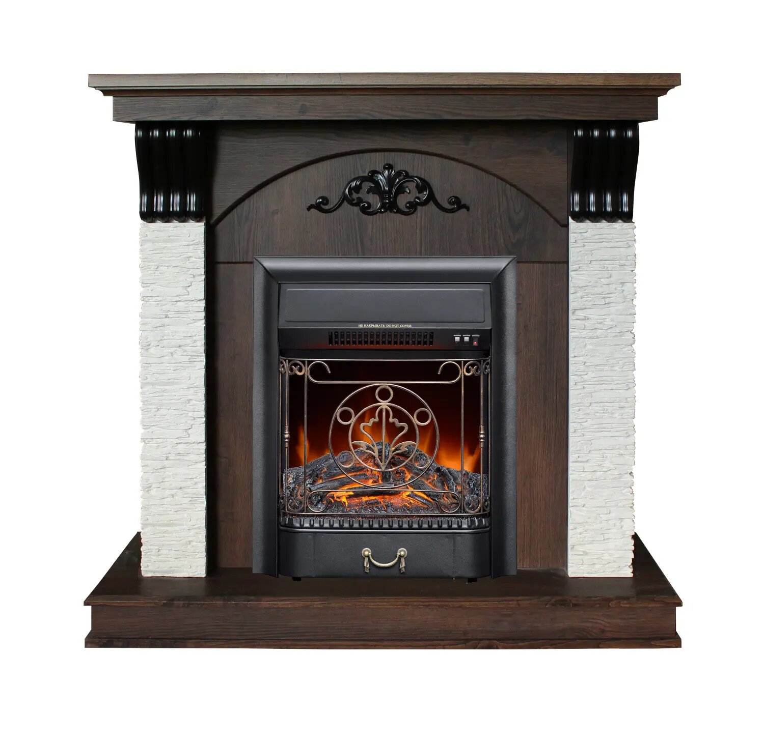 Камин RealFlame Corfino NT+MAJESTIC-S электрический цвет орех