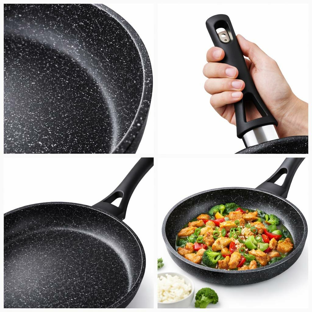 Сковородка , сковорода антипригарная Baroly Frypan 28 см , керамическая