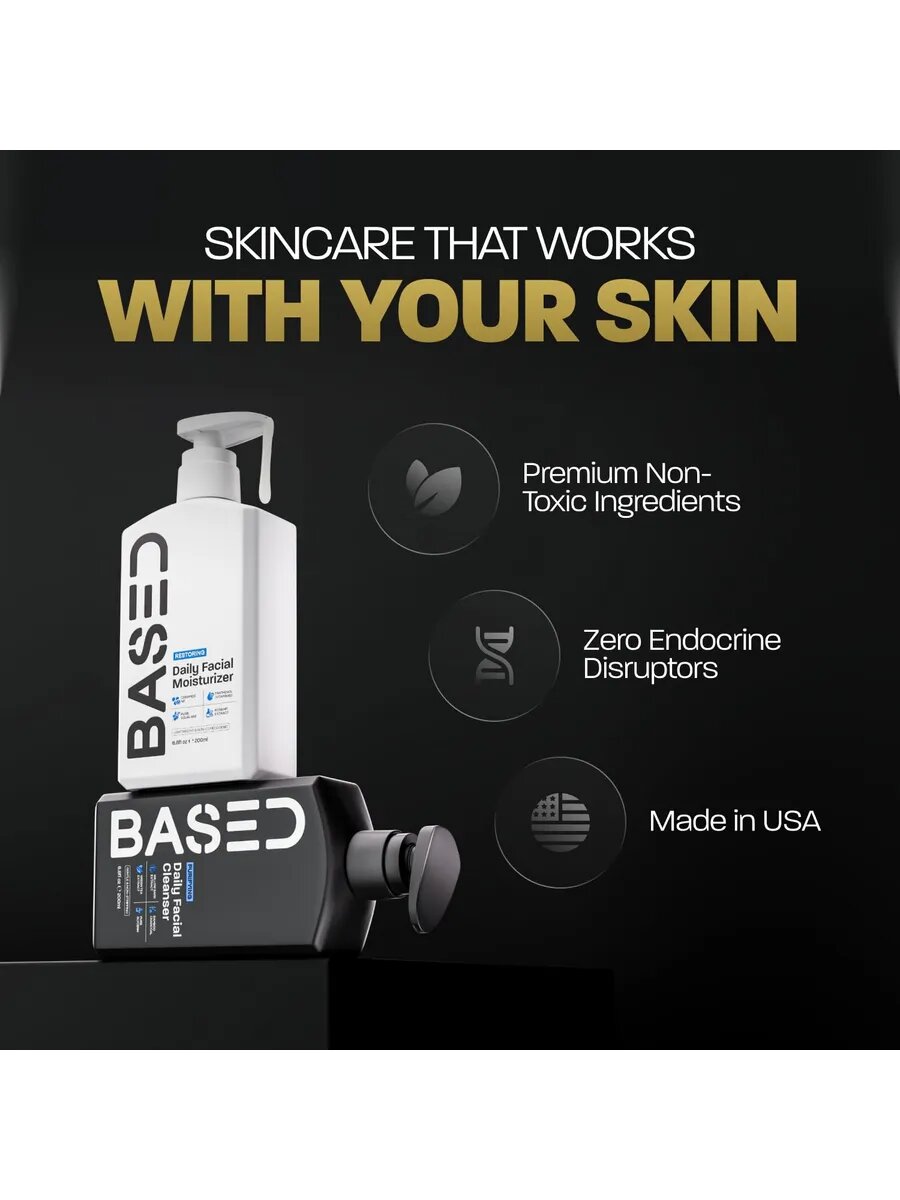 Гель для умывания + крем для лица мужской увлажняющий — фото 1