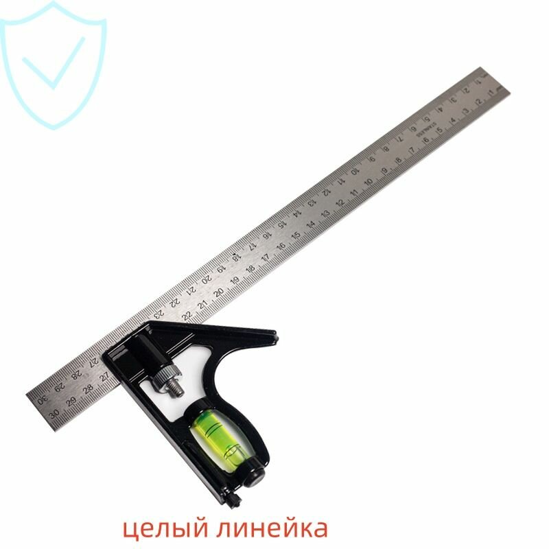 Линейка/угольник строительный 300мм, Металл