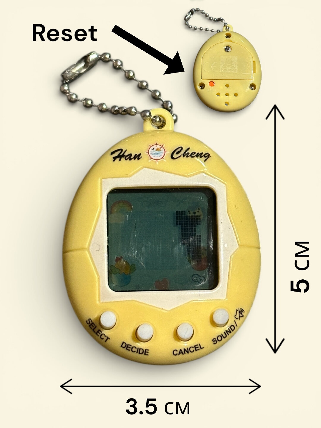 Тамагочи "Желтый цвет", виртуальный питомец, с 197 персонажами — фото 1