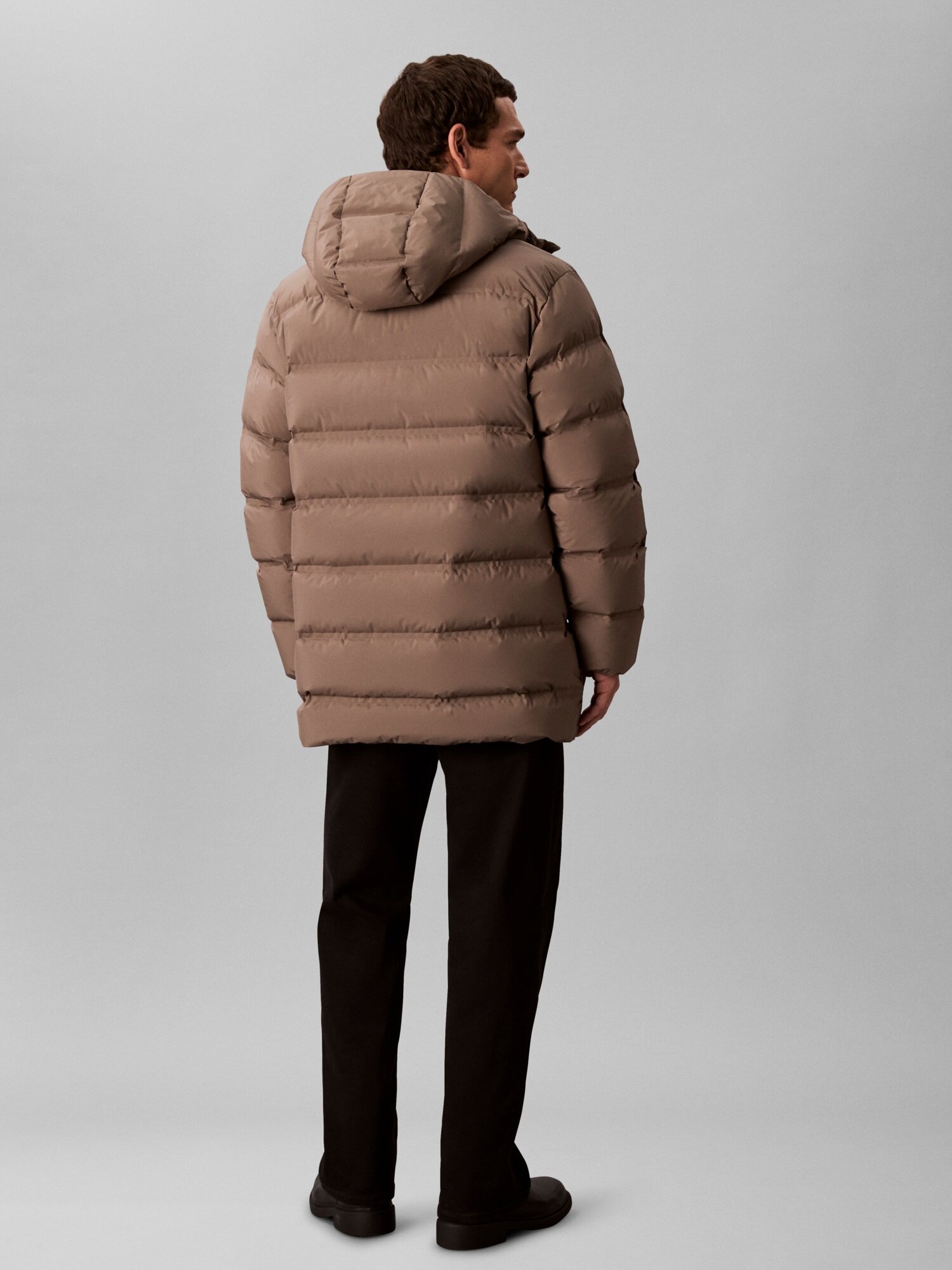 Пуховик CALVIN KLEIN, размер  L, хаки — фото 1