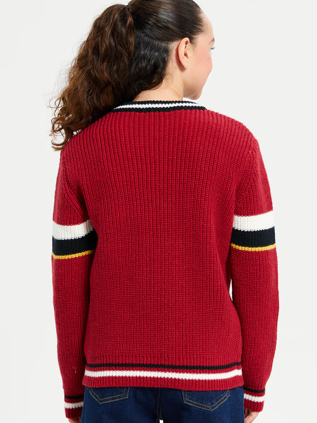 Пуловер REDTAG, размер 8-9 лет, red — фото 1