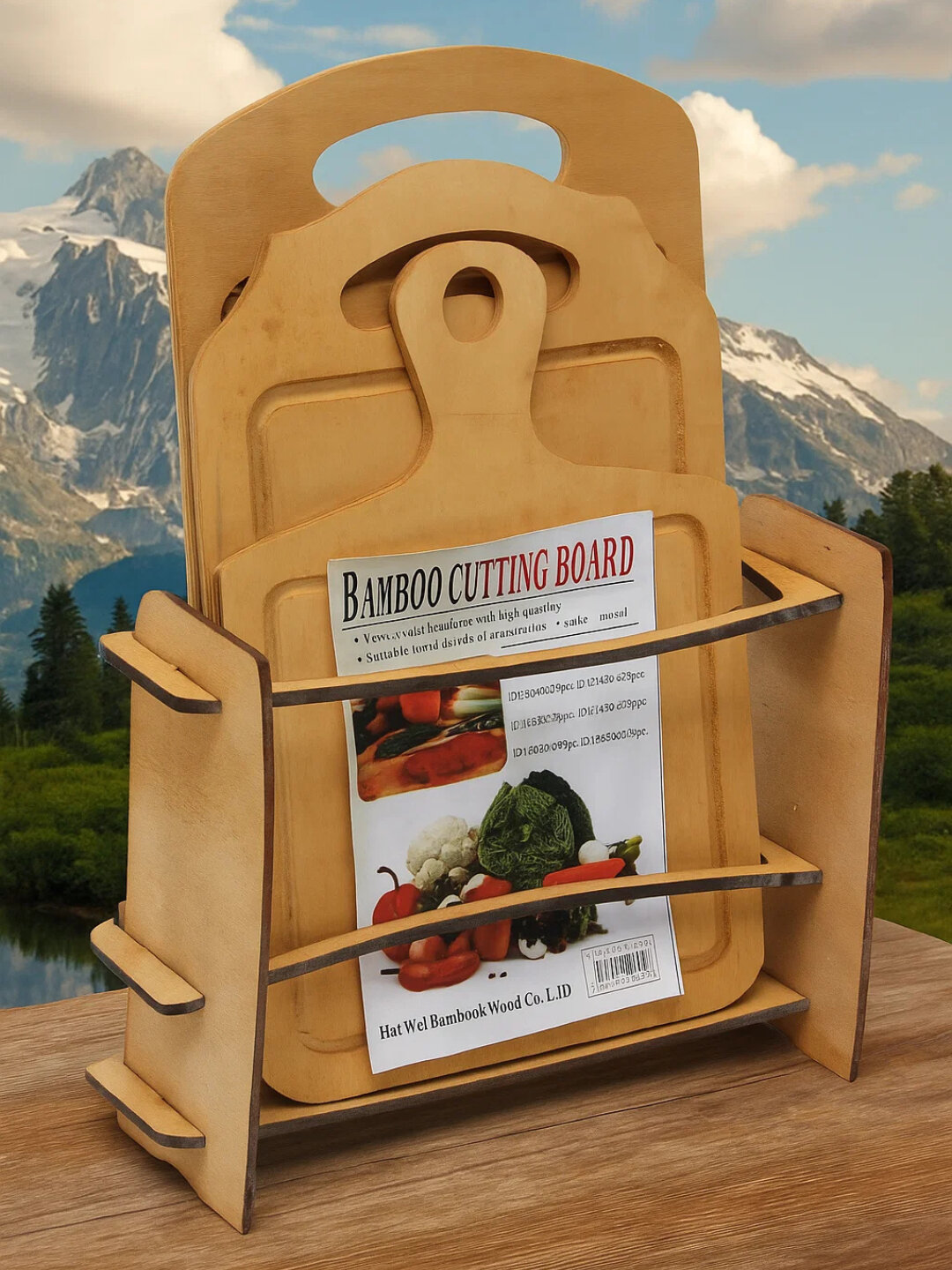 Набор разделочных досок, дерево, гигиеничность, прочность, антимикробные свойства