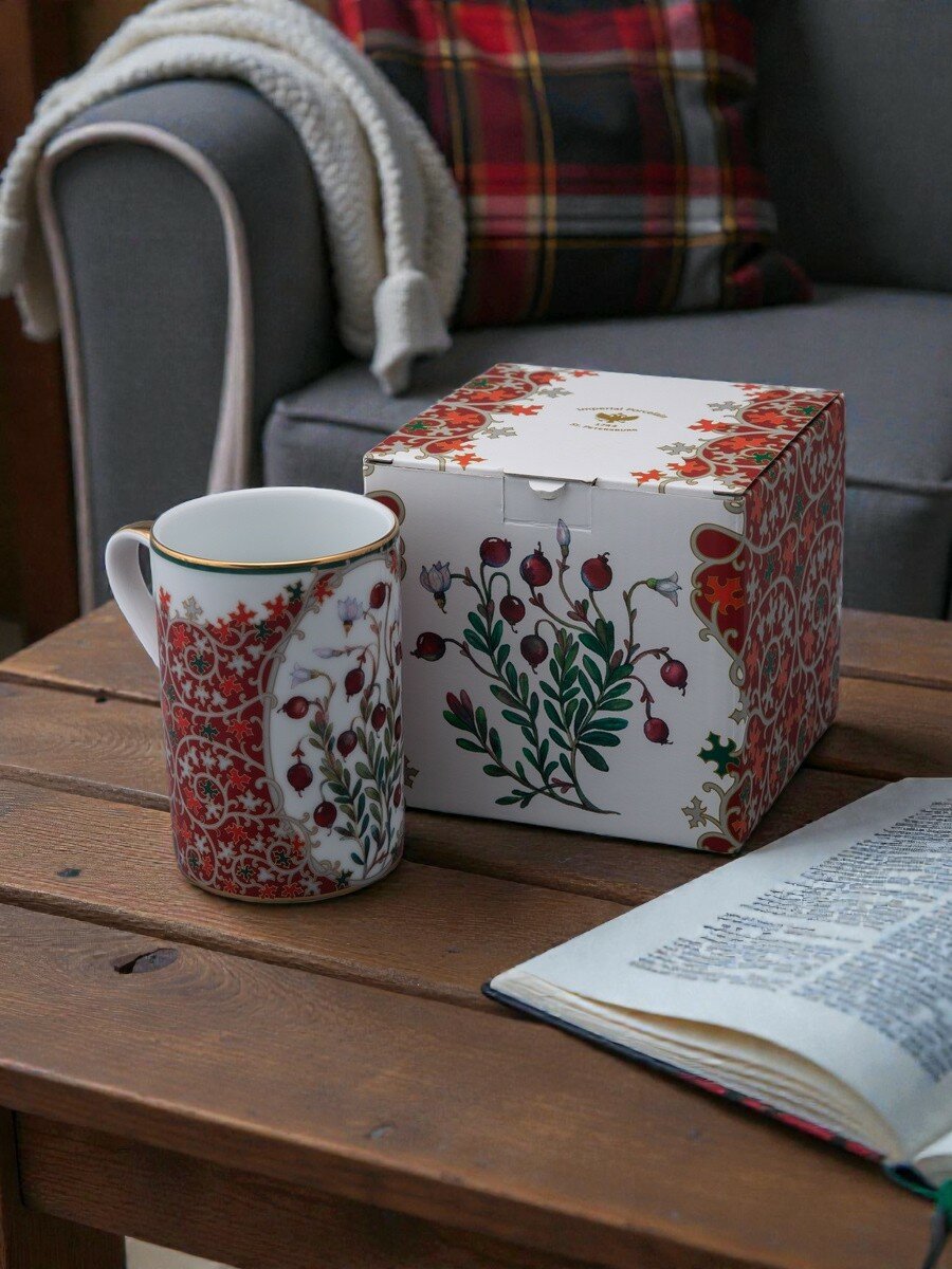 Бокал "Клюква заповедная" 400 мл Императорский фарфоровый завод