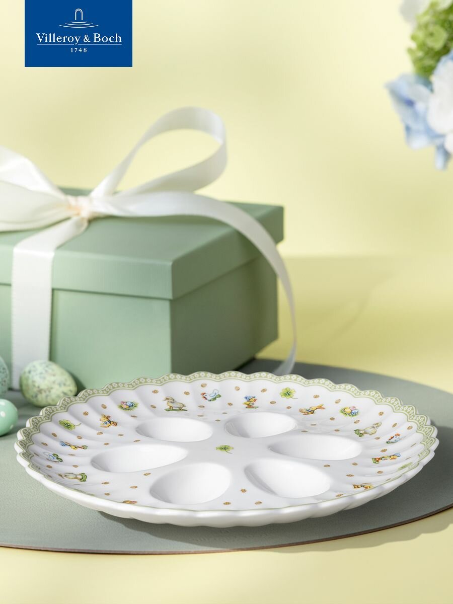 Тарелка подставка для 6-ти яиц, 24 см, Easter Delight "Пасхальное наслаждение", Villeroy & Boch, Премиум-Фарфор