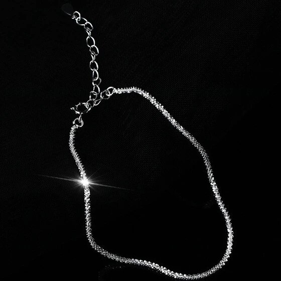 Набор браслетов, Swarovski Zirconia, 1 шт., размер 19 см, размер one size, white — фото 1