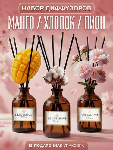 Изображение товара Диффузор для дома набор с палочками ароматизатор