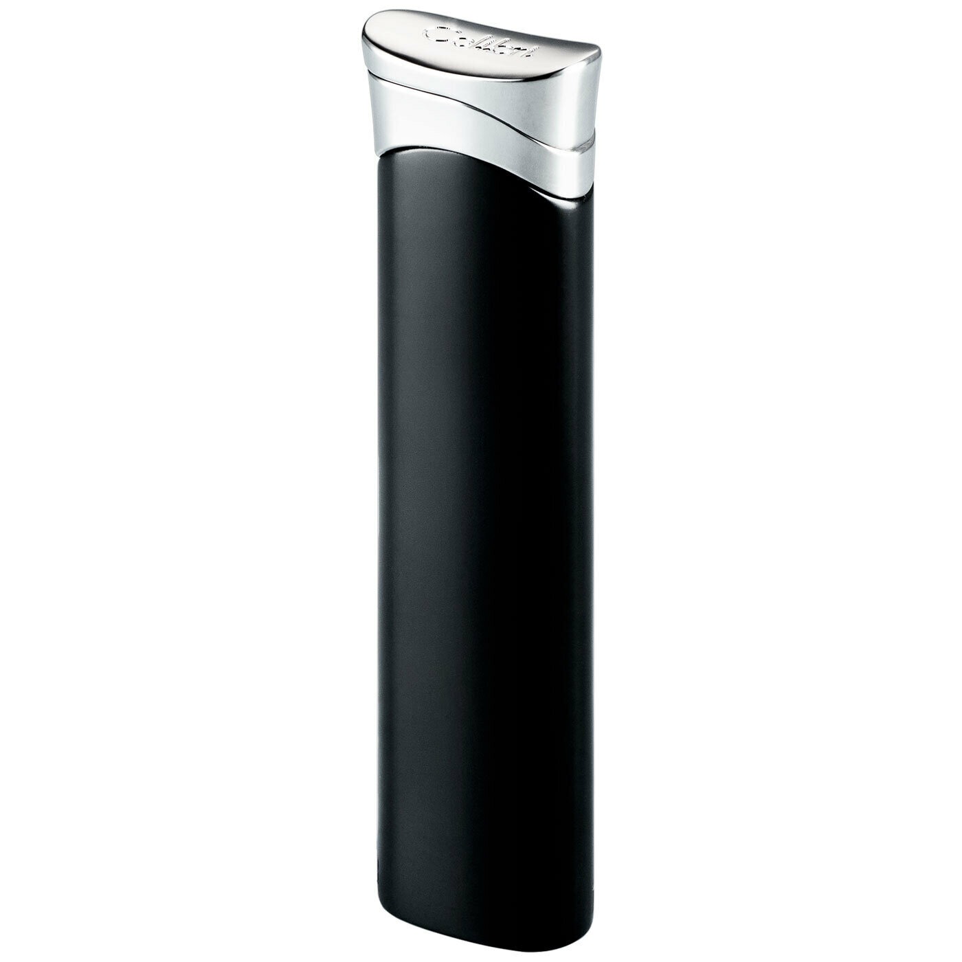 Зажигалка газовая Colibri OF LONDON Chloe Black Lacquer & Polished Silver