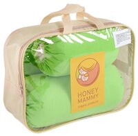 Позиционер для сна HoneyMammy для новорожденных 0-6 месяцев green