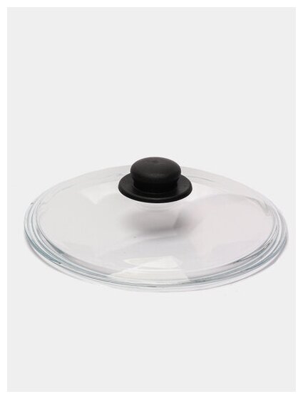 Сковорода WOK Камская Посуда со стеклянной крышкой, 28 см, 2,7л
