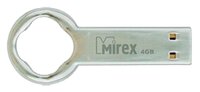 Флешка Mirex ROUND KEY 4GB стальной