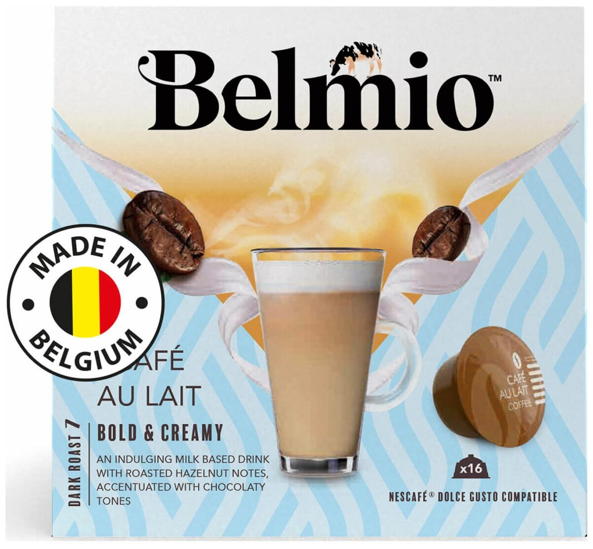 Кофе в капсулах Belmio Caf&#233 au Lait для системы Dolce Gusto 16 капсул - фотография № 1