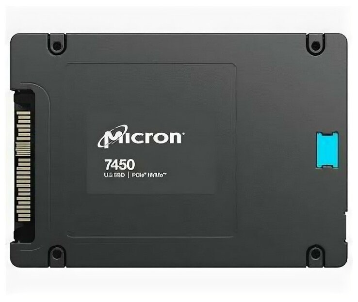 Накопитель SSD 2.5'' Micron MTFDKCC960TFR-1BC1ZABYY 7450 PRO 960GB PCIe 4.0 x4 NVMe 3D TLC 6800/1400MB/s IOPS 530K/85K TBW 1700 DWPD 1