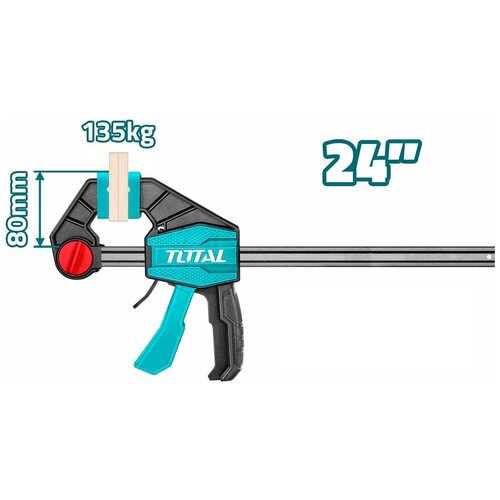 Струбцина быстрозажимная 80x600mm TOTAL