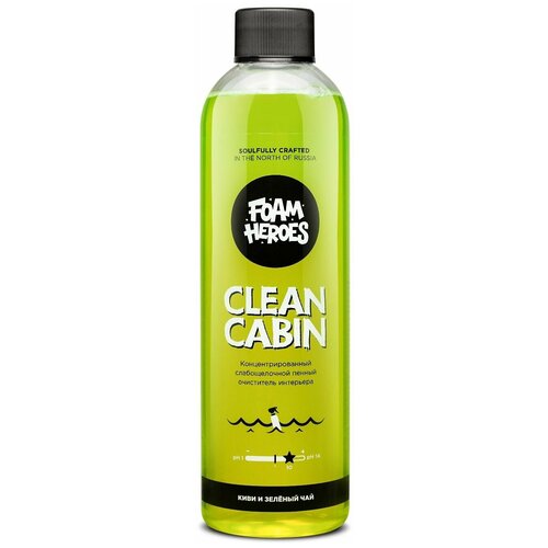 Средство для химчистки cлабощелочное Киви и зеленый чай Foam Heroes Clean Cabin, 500мл