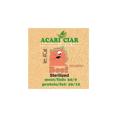Сухой корм лля кошек Acari Ciar Vet A Cat Beef Holistic Sterilized 5 кг (мини гранула)