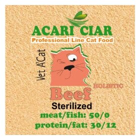 Сухой корм лля кошек Acari Ciar Vet A Cat Beef Holistic Sterilized 5 кг (мини гранула)