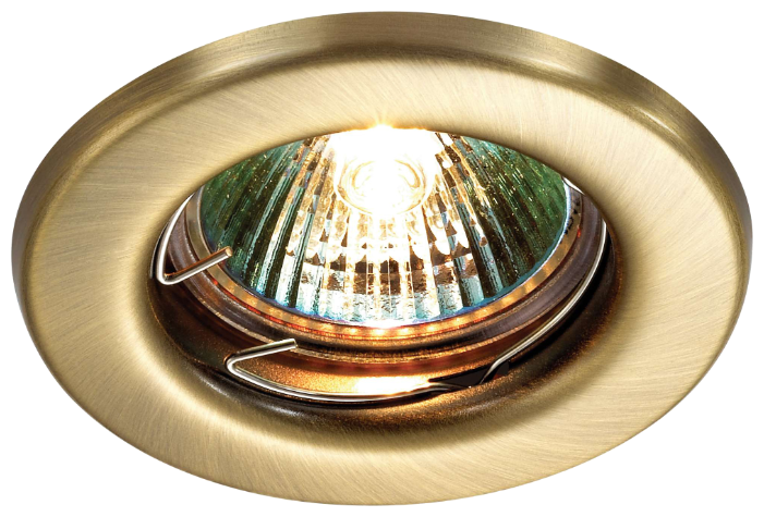 Светильник Novotech Classic 369700, бронзовый, GX5.3, 50 Вт, цвет арматуры: бронза, цвет плафона: бронзовый