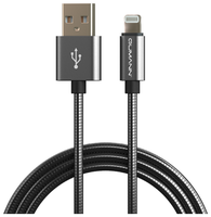 Кабель Qumann USB - Lightning 1 м серебристый