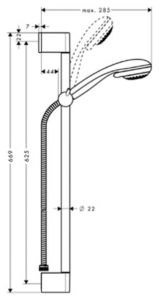 Гарнитур душевой Hansgrohe - фото №2