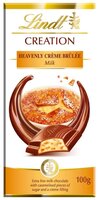 Шоколад Lindt Creation молочный с начинкой крем брюле и карамелью, 100 г