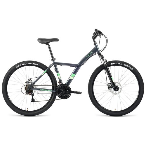 Горный велосипед Forward Dakota 27.5 2.0 D, год 2022, цвет Серебристый-Зеленый, ростовка 16.5 детский велосипед forward dakota 16 год 2022 цвет серебристый фиолетовый