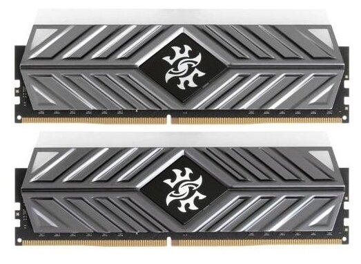 Оперативная память ADATA DDR4 16Gb (2x8Gb) 3200MHz pc-25600 XPG SPECTRIX D41 RGB Grey (AX4U32008G16A-DT41) - фотография № 3