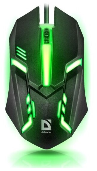 Мышь Defender Сyber MB-560L RGB Black (52560)