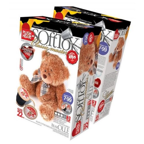 Купить Мягкая игрушка Медведь Олле , Plush Heart / Эльфмаркет, коричневый, пластик, текстиль