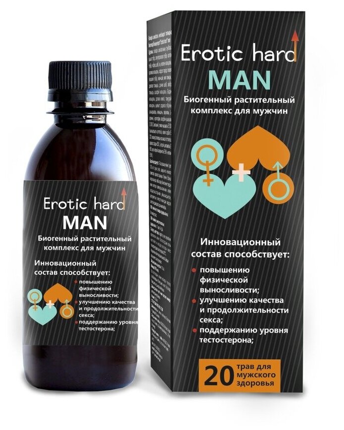 Сироп для мужчин Erotic Hard для усиление эрекции (250 мл)