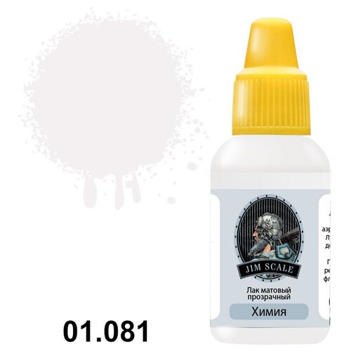 Лак матовый прозрачный Jim Scale, 18 ml
