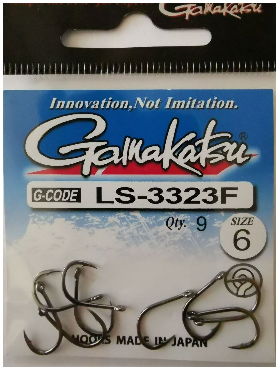 Крючок Gamakatsu Hook LS-3323F №6 (9шт)