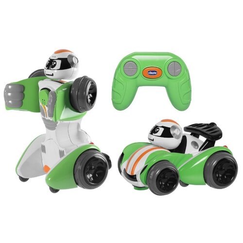 фото Интерактивная игрушка робот-трансформер Chicco Robochicco зеленый/черный/белый/оранжевый