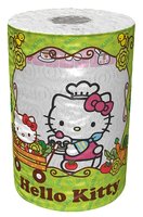 Полотенца бумажные World Cart Hello Kitty белые с рисунком трёхслойные 1 шт.