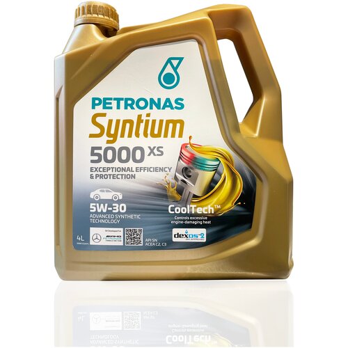 Моторное масло PETRONAS Syntium 5000 XS, 5W-30, 4л, синтетическое [18144019]