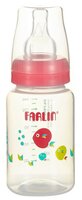 Farlin Бутылочка для кормления со стандартным горлышком, полипропиленовая 150 мл с рождения, розовый